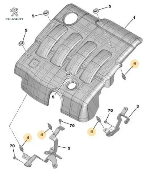 Külbüt kapak suspansiyonu peugeot  resmi