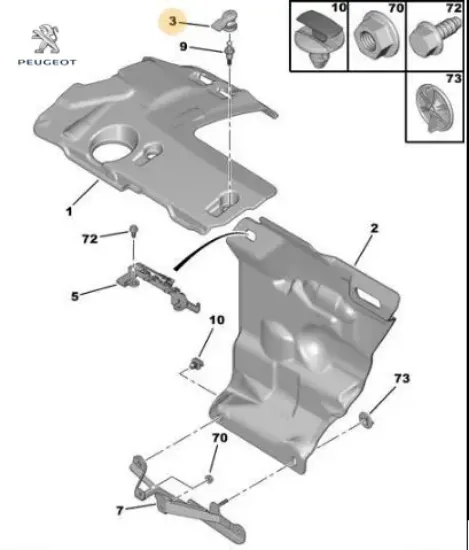 Motor kapak bağlantı agra peugeot  resmi