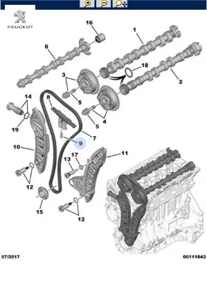 Külbütor kapak vidası peugeot  resmi