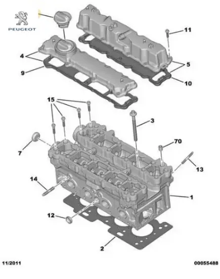 Motor yağ dolum kapağı peugeot  resmi