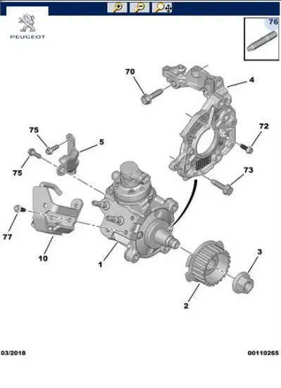 Saplama peugeot  resmi