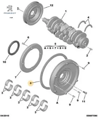 Volant dişlisi 1.3 peugeot  resmi