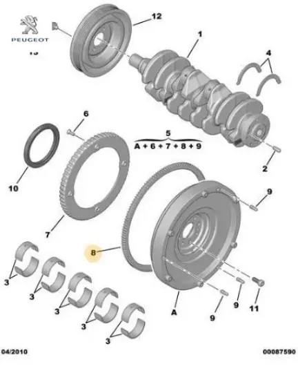 Volant dişlisi 1.3 peugeot  resmi