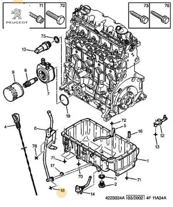 Bağlantı civatası peugeot  resmi