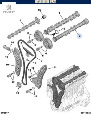 Egsoz eksantrik mili peugeot  resmi