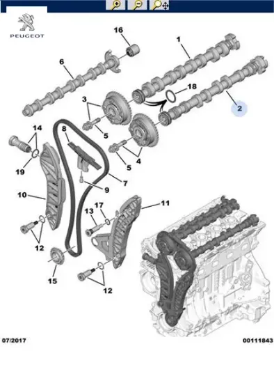 Egsoz eksantrik mili peugeot  resmi