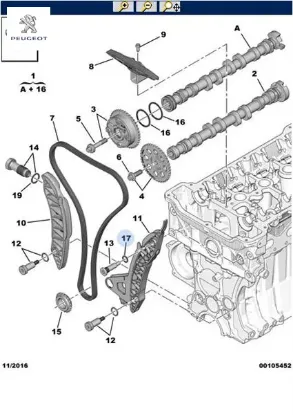Trıger ayar vıdası peugeot  resmi