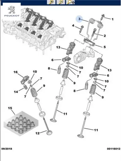 Subap sabitleme yayı peugeot  resmi