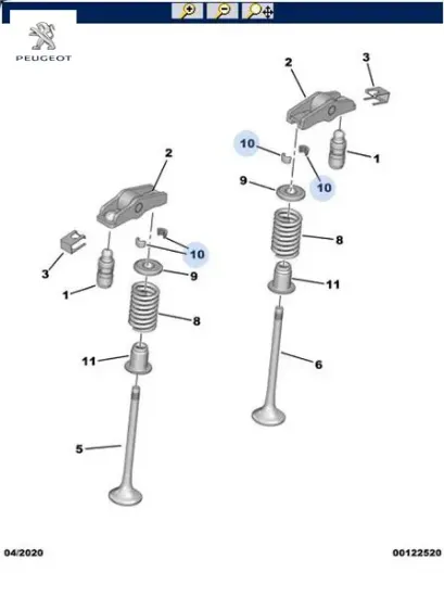 Burç peugeot 3m5q6518ab/  resmi