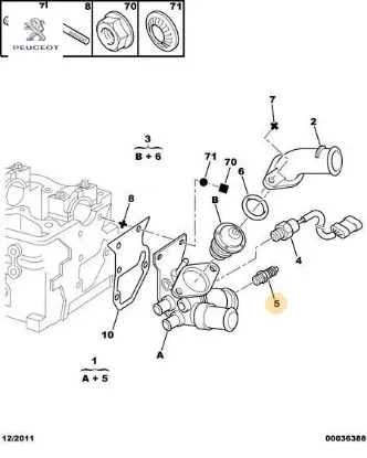 Düzenleyici swic peugeot 1338.93 resmi