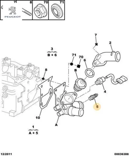 Düzenleyici swic peugeot 1338.93 resmi