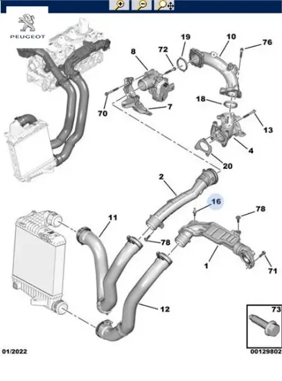 Bağlantı vidası peugeot  resmi