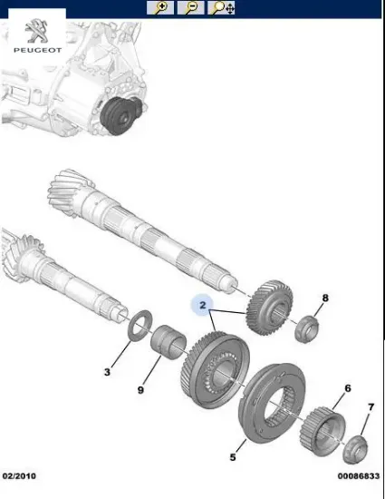 Dişli grubu peugeot 1608841780 resmi