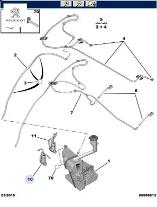 Su fiskiye pompası peugeot  resmi