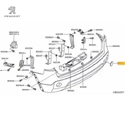 Çeki demir kapağı peugeot  resmi