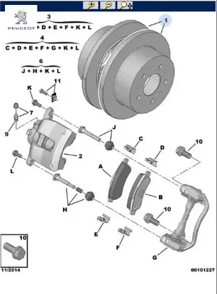 Arka fren disk aynası  boxer ııı 14-.. Peugeot  resmi