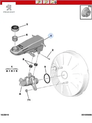 Yakıt deposu peugeot  resmi