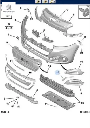 Tampon çıtaları peugeot  resmi