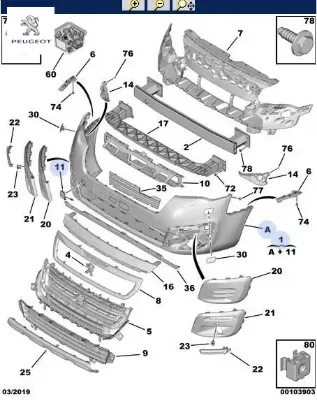 Ön tampon partner tepe 2015 ym peugeot  resmi