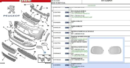 Sısfar kapagı c3 b618 peugeot  resmi