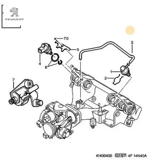 Emiş hortum peugeot  resmi