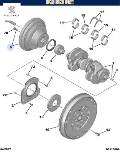 Krank kasnak tk peugeot  resmi