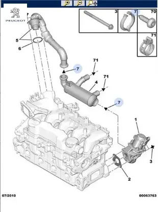 Valf kelepçesi peugeot  resmi