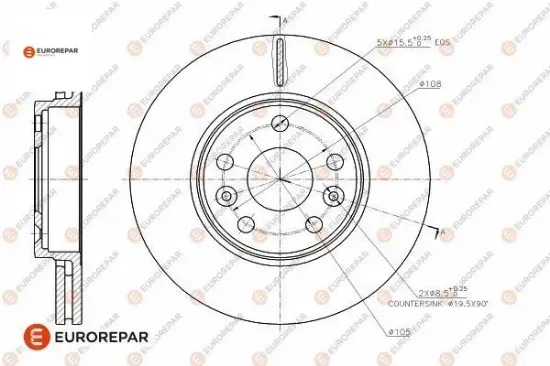 Erp fren diski megane ıı kangoo espace ııı laguna ı scenıc ı cıtan (w415) eurorepar  resmi