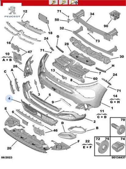 Izgara peugeot  resmi