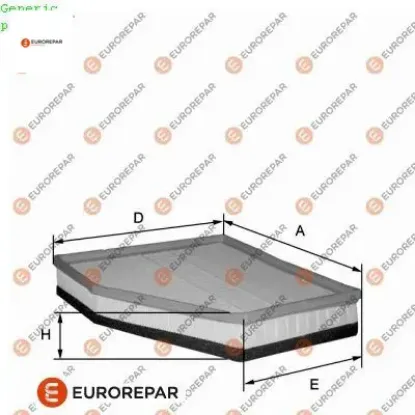 Erp hava fıltresı bmw e81 e87 e82 e90 e91 e93 e84 04-15 (13717797465) eurorepar  resmi