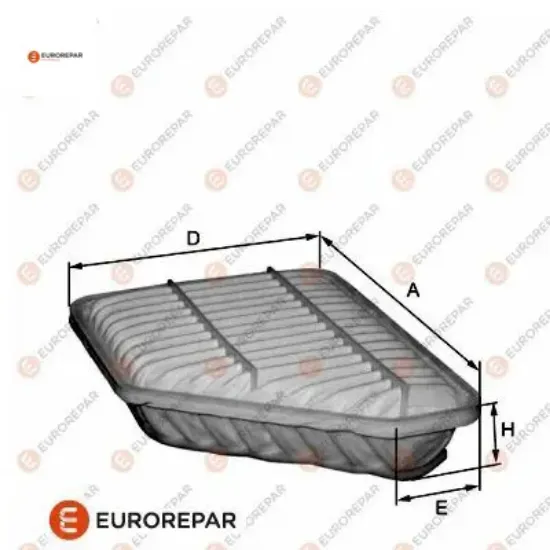 Erp hava fıltresı avensıs-corolla-aurıs 1.4 d-4d  2.0 d-4d  09- (17801-0r030) eurorepar  resmi