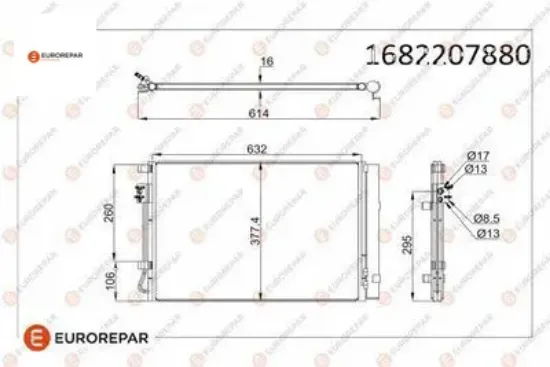 Erp klıma radyatoru accent blue 1.4ı rıo ııı 1.25 cvvt 1.4 cvvt 11- eurorepar  resmi