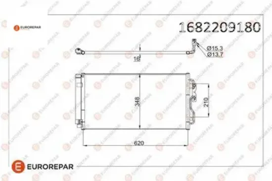Erp klıma radyatoru bmw 1 / 2 / 3 / 4 / ı3 / ı8 10-15 eurorepar  resmi