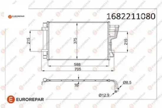 Erp klıma radyatoru  ceed 1.4 1.6 2.0 07- eurorepar  resmi