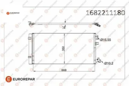 Erp klıma radyatoru  fluence 1.5 dcı 1.6 dcı 1.6 16v 2.0 16v 10- eurorepar  resmi