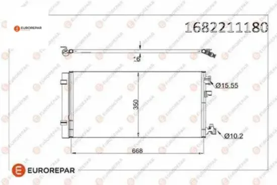 Erp klıma radyatoru  fluence 1.5 dcı 1.6 dcı 1.6 16v 2.0 16v 10- eurorepar  resmi