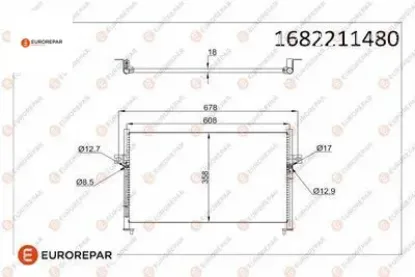 Erp klima radyatörü hyundaı h1 starex 2.5 97- eurorepar  resmi