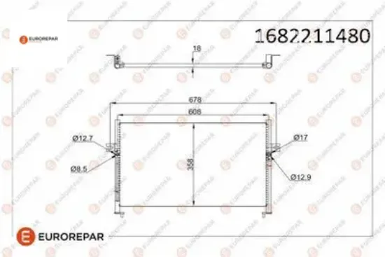 Erp klima radyatörü hyundaı h1 starex 2.5 97- eurorepar  resmi