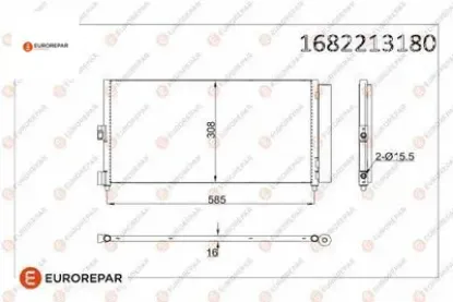 Erp klima radyatörü fiat ıdea (350_) punto (188_) doblo (119) eurorepar  resmi