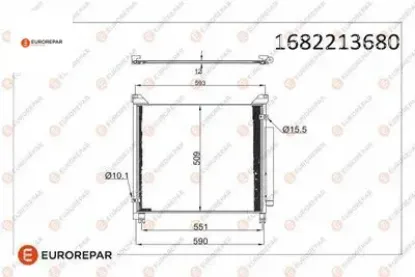 Erp klima radyatörü toyota hılux vııı pick up (_n1_) eurorepar  resmi