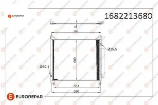 Erp klima radyatörü toyota hılux vııı pick up (_n1_) eurorepar  resmi