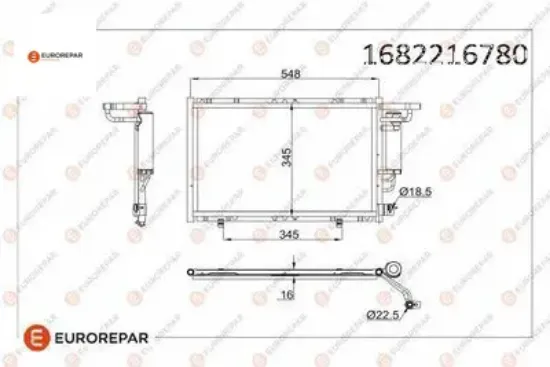 Erp klima radyatörü ford fıesta vı (cb1,ccn) b-max (jk) eurorepar  resmi