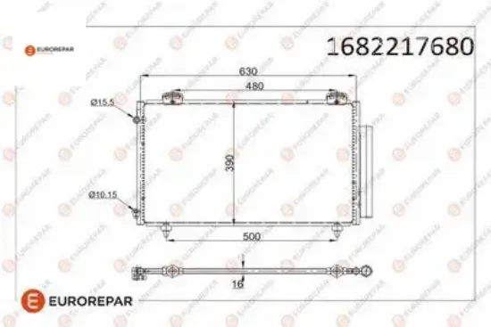 Erp klima radyatörü toyota corolla (_e12_) eurorepar  resmi