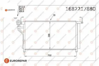 Erp klima radyatörü hyundaı h-1 travel (tq) cargo (tq) eurorepar  resmi