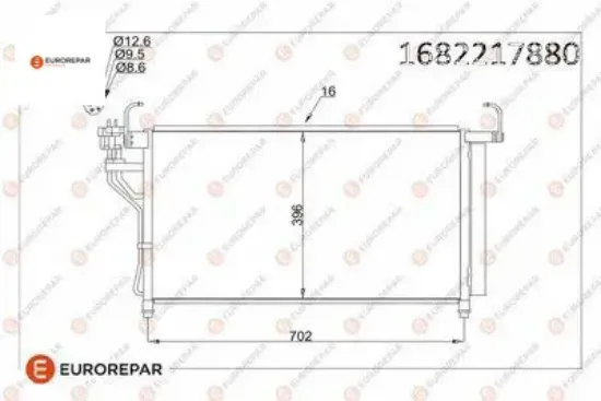 Erp klima radyatörü hyundaı h-1 travel (tq) cargo (tq) eurorepar  resmi