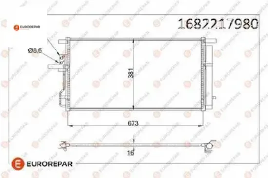 Erp klima radyatörü hyundaı tucson (tl, tle) kıa sportage ıv (ql,qle) eurorepar  resmi