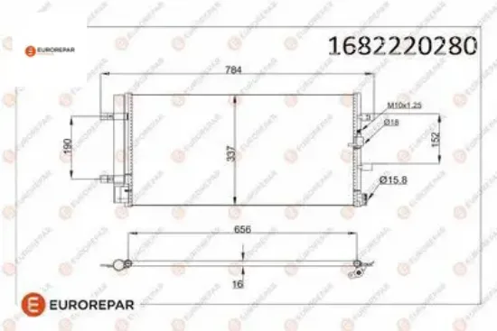 Erp klima radyatörü audı a5 a6 a4 a7 q5 eurorepar  resmi