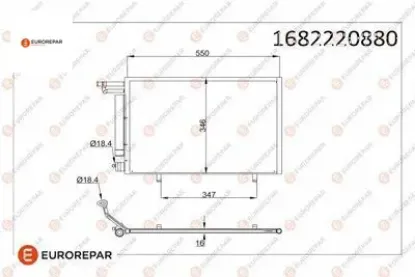 Erp klima radyatörü ford fıesta vı (cb1,ccn) bmax van (jk) eurorepar  resmi