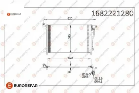 Erp klima radyatörü hyundaı accent ııı sedan (mc) 1.5 dizel eurorepar  resmi