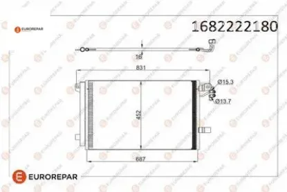 Erp klima radyatörü vw transporter v multıvan v eurorepar  resmi